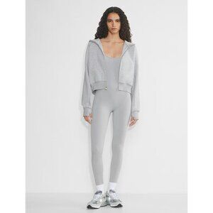 ARITZIA Women's Golden Butter Essential Jumpsuit Size XS In Heather Chrome